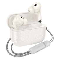 Бездротові Bluetooth навушники Hoco EQ9 Plus Duke true wireless ANC Noise Reduction BT 5.3 Milky white
